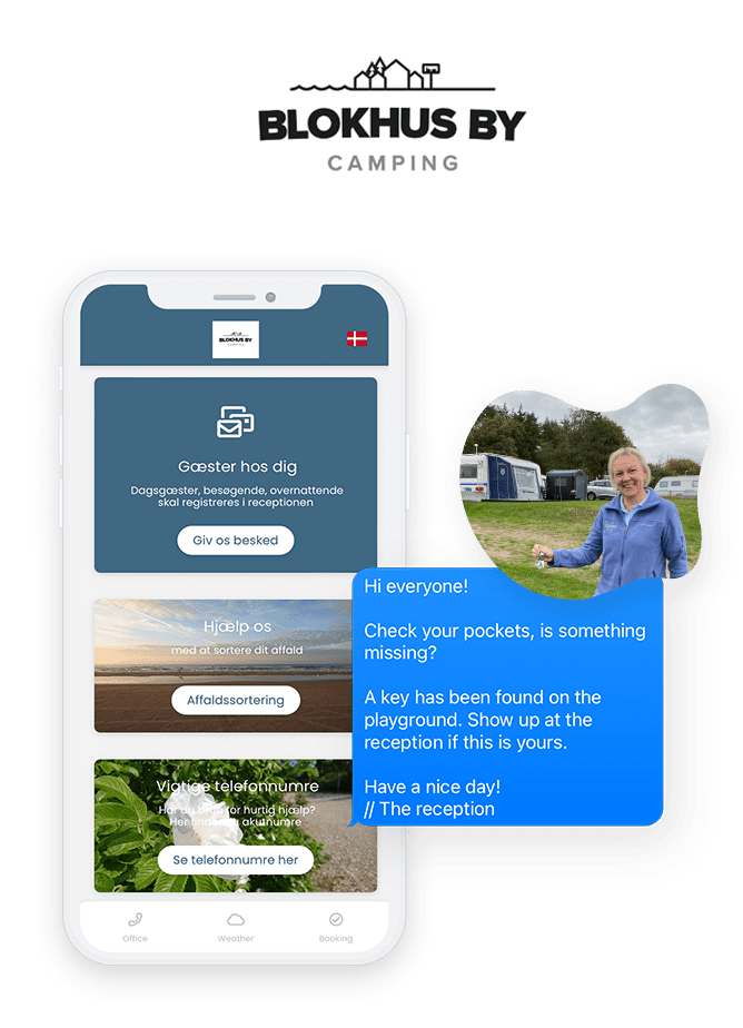 blokhus by camping guest communication